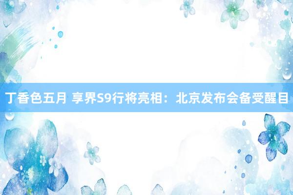 丁香色五月 享界S9行将亮相：北京发布会备受醒目