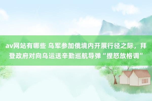 av网站有哪些 乌军参加俄境内开展行径之际，拜登政府对向乌运送辛勤巡航导弹“捏怒放格调”